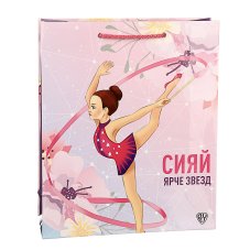 Пакет подарочный, бумага, 30х36х10 см, арт Л, 2 вида
